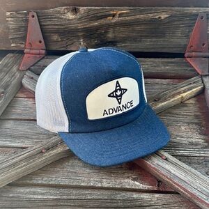 Vintage 80’s Blue and White Trucker Hat